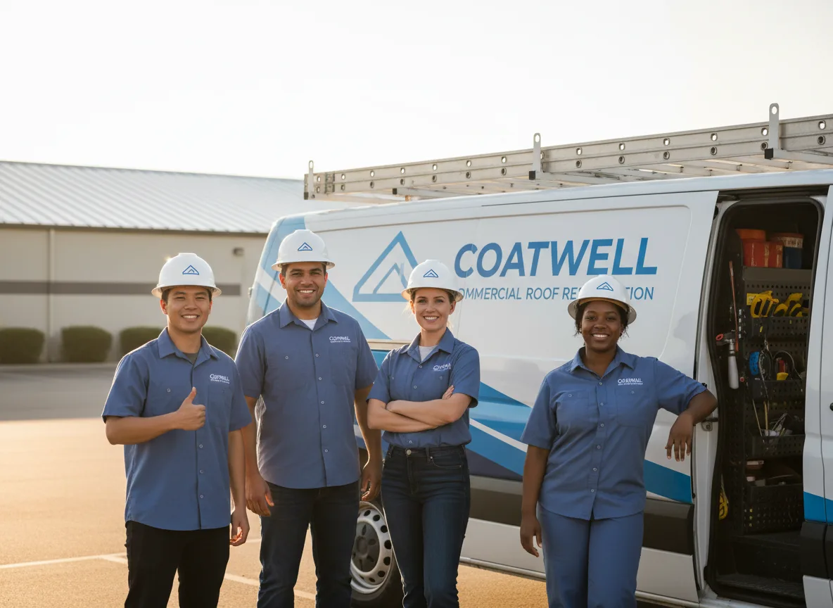 Commercial roof coating company in Porterfield, WI