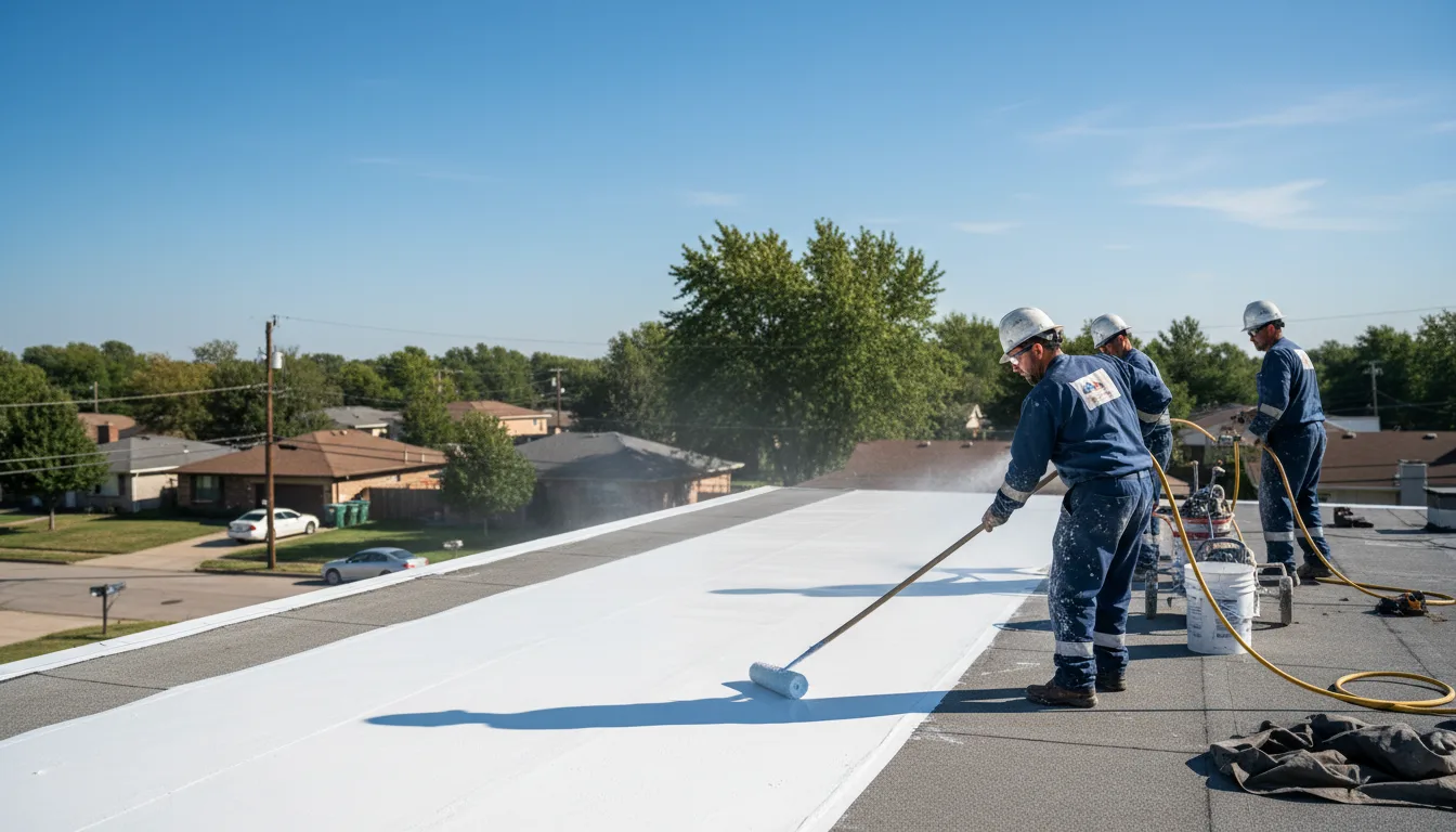 Commercial roof coating in Porterfield, WI near me